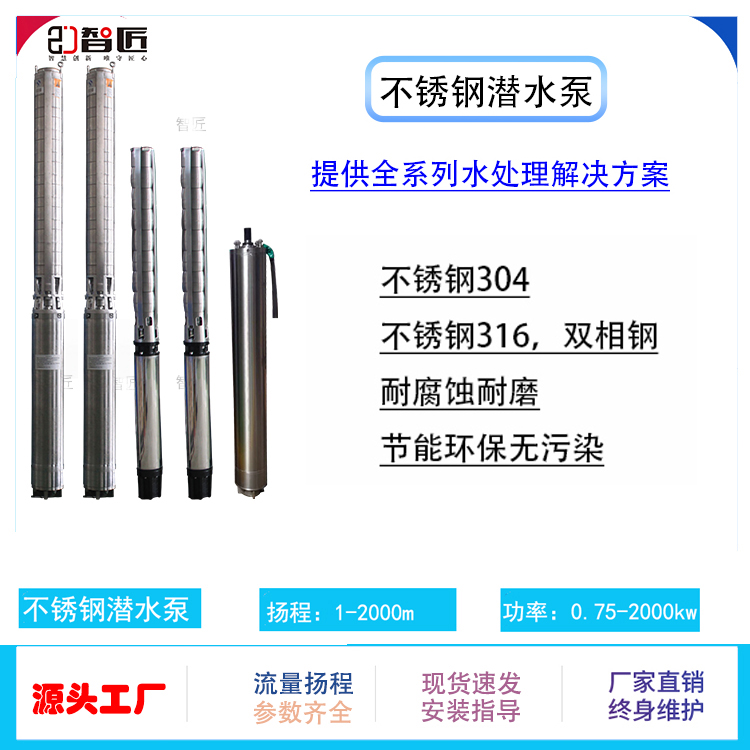 智匠 不锈钢水泵 尺寸齐全 提供选型方案