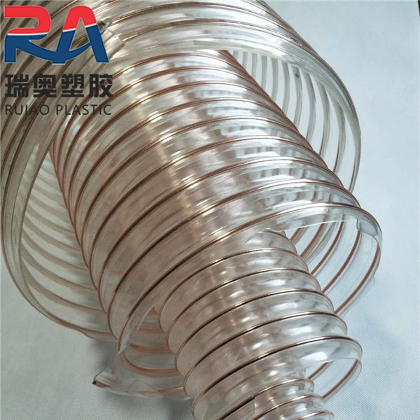 PU钢丝软管 大口径可定制 pu钢丝吸尘管 木工机械吸尘软管