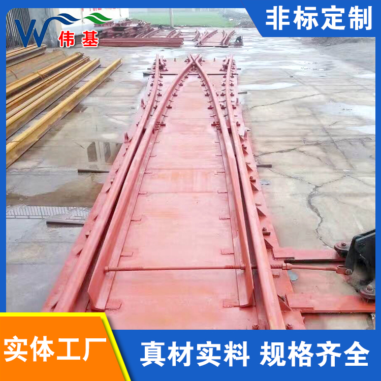 煤矿道岔 圆钢 单开/对称  伟基铁路器材