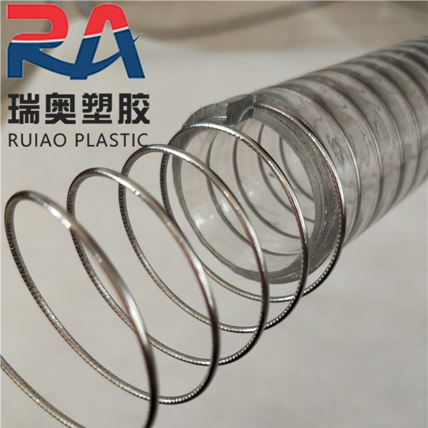 液体输送pu平滑管 聚醚型PU软管 食品级钢丝平滑管 波纹防静电软管