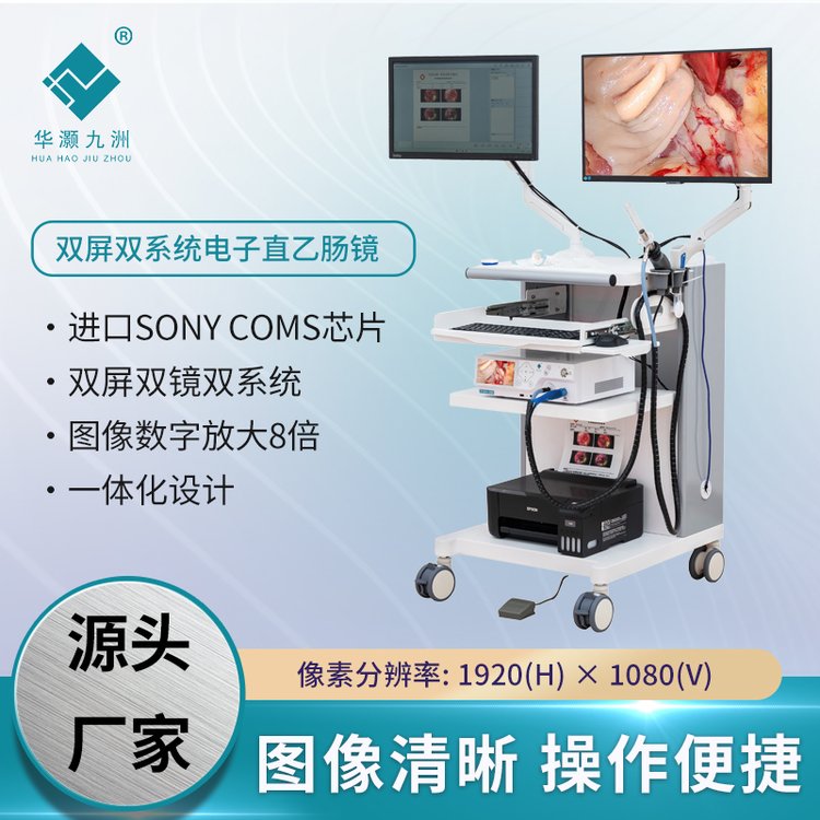 超高清双屏双系统4K电子直乙镜 肛肠综合治疗仪  九洲医疗厂家直供