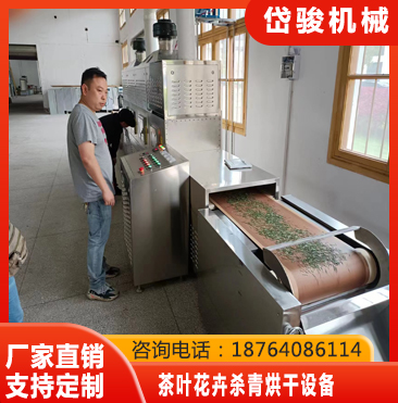茶叶杀青微波烘干机源头工厂-岱骏机械设备生产厂