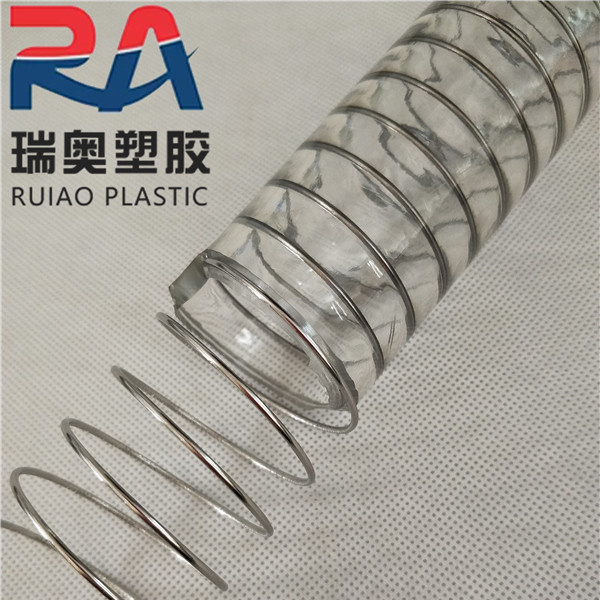 食品级钢丝平滑管 液体输送pu平滑管 食用油输送软管 详询瑞奥